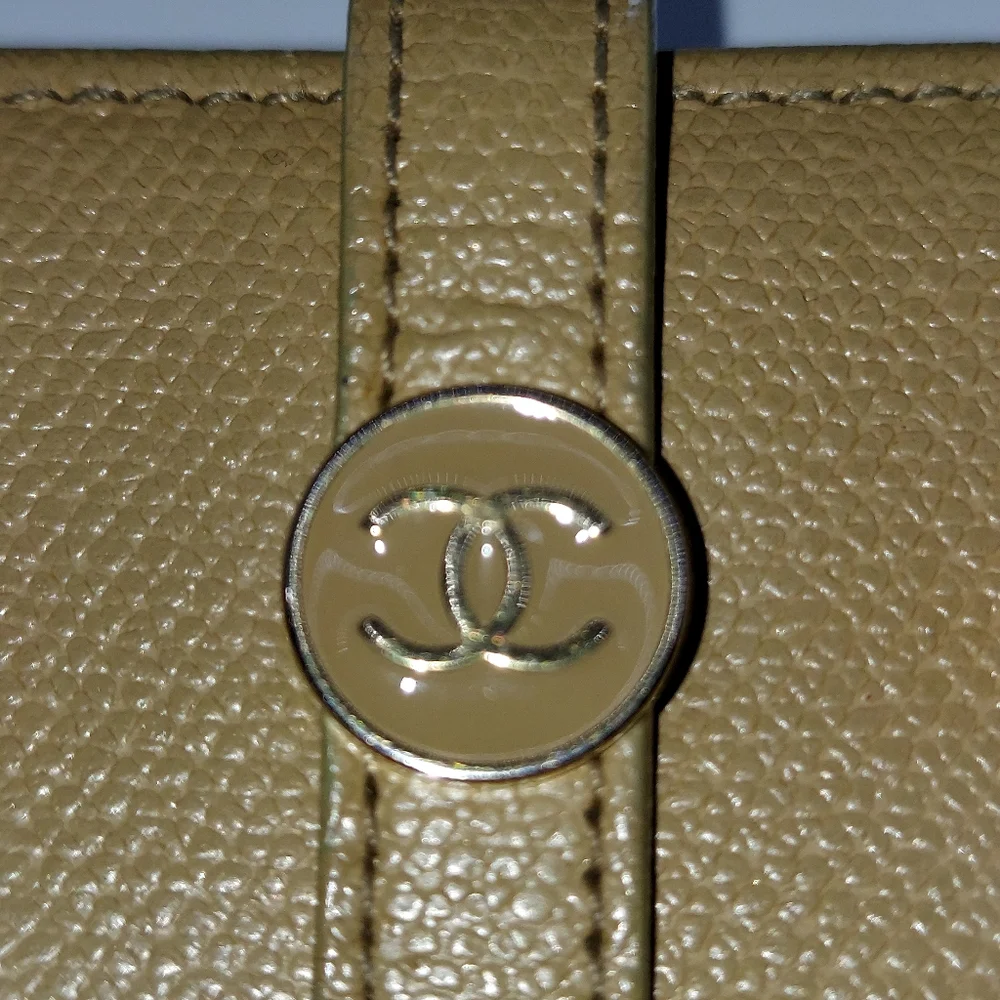 Chanel Caviar Leather Long Wallet Carmel, Beige.